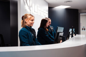 Receptionists at work at Urhea Center